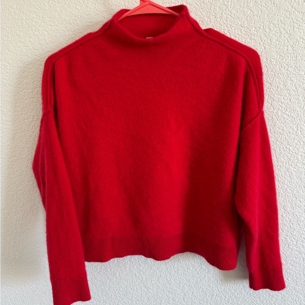 Pilcro Red Turtleneck Sweater